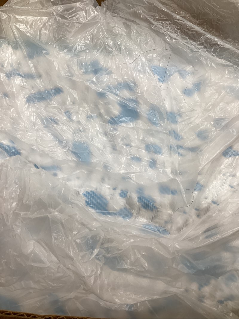 Condition photo showing As Is for mattress topper full size,viscose made from bamboo extra thick mattress pad 8-21" deep pocket soft down alternative fill mattress protector pillow top mattress cover(54x75 inches) blue full