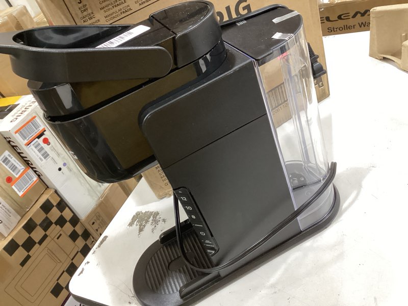 Condition photo showing As Is for keurig k-express single serve k-cup pod coffee maker, 3 brew sizes, strong button feature, 42oz removable reservoir, black