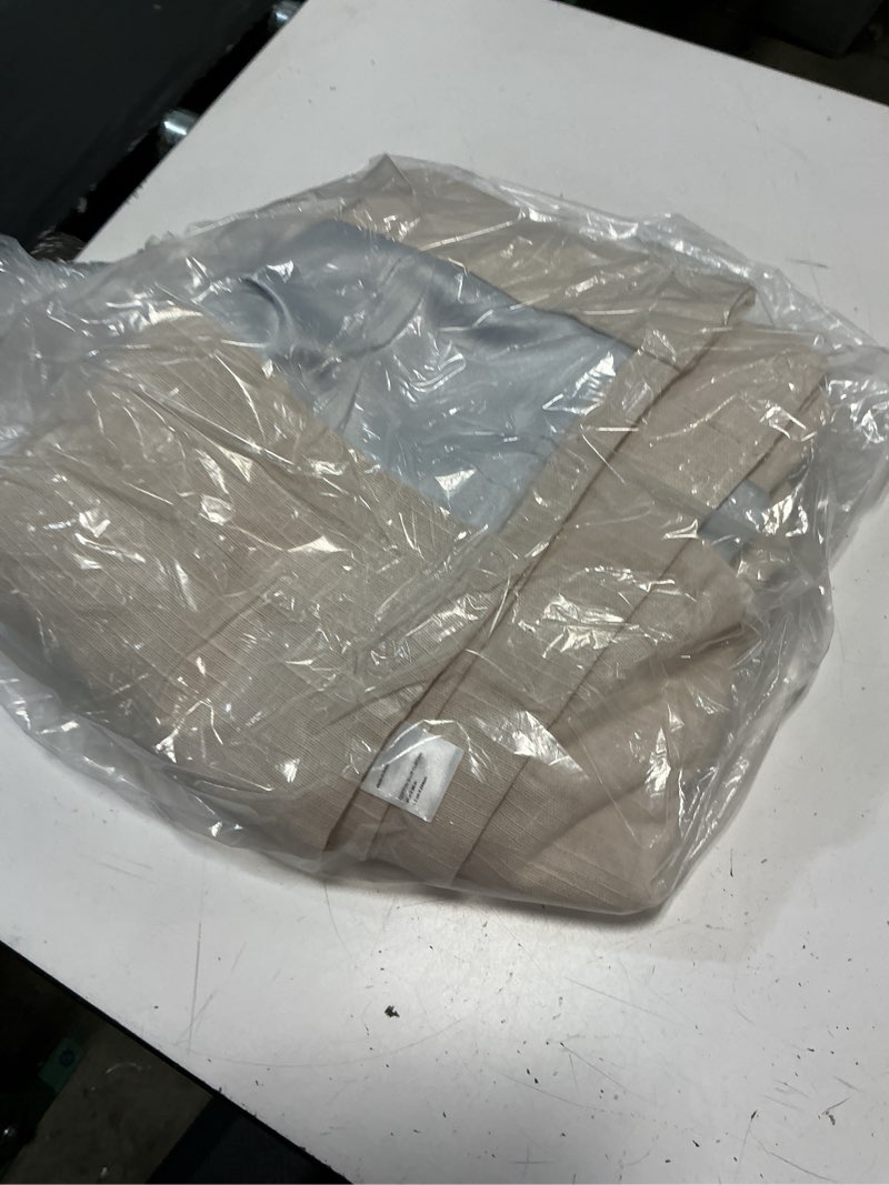 Condition photo showing Good Condition for quince cotton slub room darkening curtain - single panel natural 48inx96in 