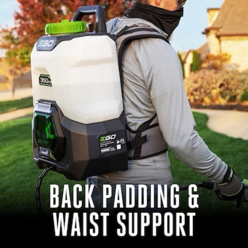 ego 4-gallons 56-volt battery operated backpack sprayer (bare tool)