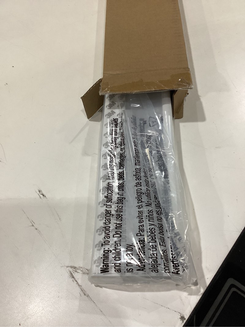 Condition photo showing New/Like New for lazblinds cordless cellular shades for french doors, no drill french door blinds for privacy, blackout light blocking honeycomb shades for sliding doors front door patio, 1 pack, 26" w x 78" h, white white-blackout 26"w x 78"h