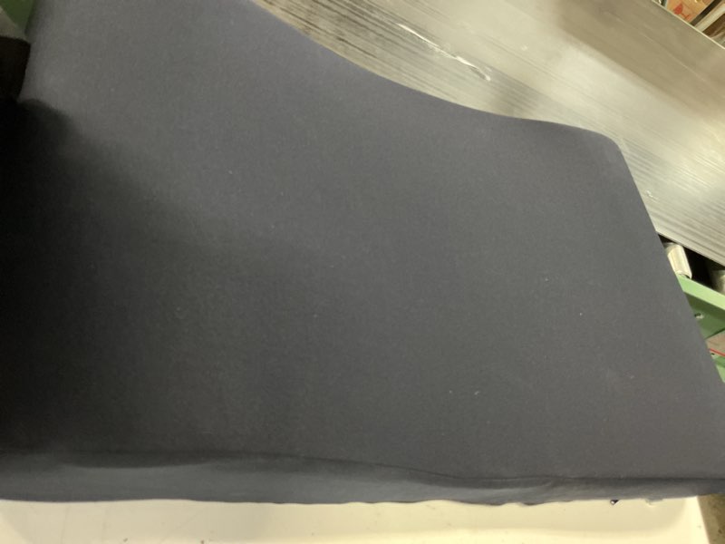 Condition photo showing As Is for havargo 2-in-1 neck pillow lumbar support pillow for recliner couch& glider chair - high resilient foam ergonomic back support for high-back rocking chairs, glider rocker replacement cushions navy l navy blue size l for 5.8-6.1ft.