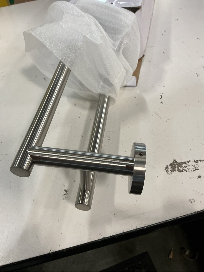 Condition photo showing Good Condition for alise double towel bar brushed nickel,24" towel racks for bathroom wall mounted,bathroom towel rack sus304 stainless steel bathroom towel holder quick drying hand towel holder towel bar for walls 24-inch (2-bars) brushed nickel