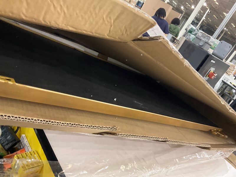 Condition photo showing Good Condition for WAMIRRO Arched Mirror,Vintage Black Traditional Vintage Ornate Baroque Mirrors,Antique Brass Mirrors for Entryway/Fireplace/Living Room/Hallway/Bathroom.22“X48“ Gold Retro Gold 48"L x 22"W