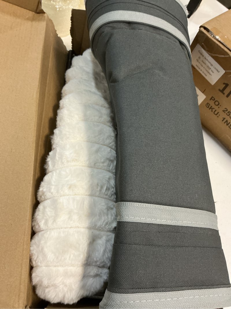 Condition photo showing Good Condition for cloud-soft cat window sill perch with zipper designed cushioned bed, supportive cat window seat with premium solid wood & sturdy metal frame, pet hammock bed for large cats (medium, white) medium(21.7''x15'') white