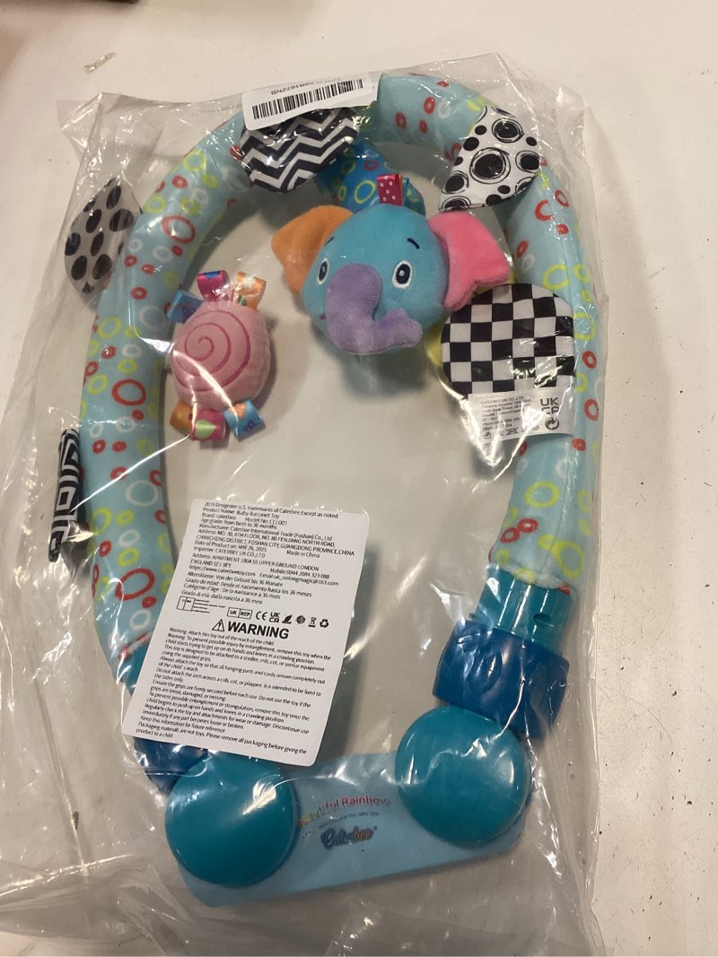Condition photo showing New/Like New for Travel Arch Bassinet Mobile Toys for Infant & Toddlers,Clip on Stroller Toy Crib Accessory & Pram Activity Bar Toy for Indoor and Outdoor (Elephant) Gary