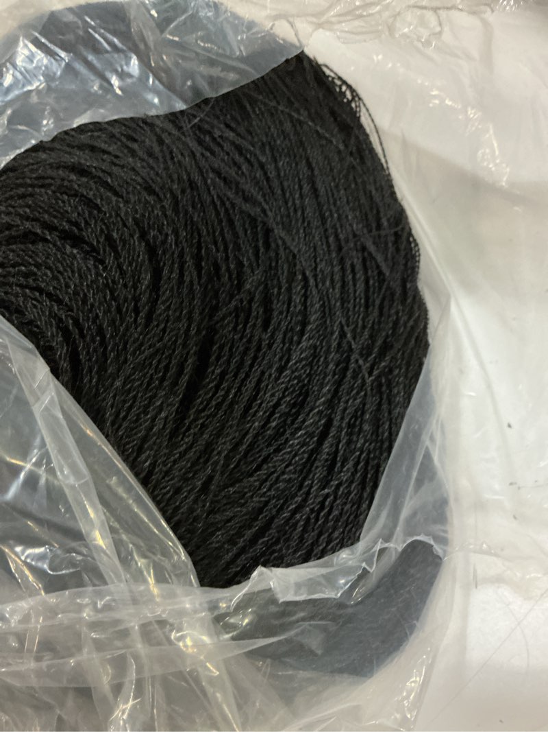Condition photo showing Good Condition for micro million twisted braided wigs for women full lace micro knotless braided wigs with baby hair synthetic lace front micro needle senegalese twist braided wig, 30 inches black color