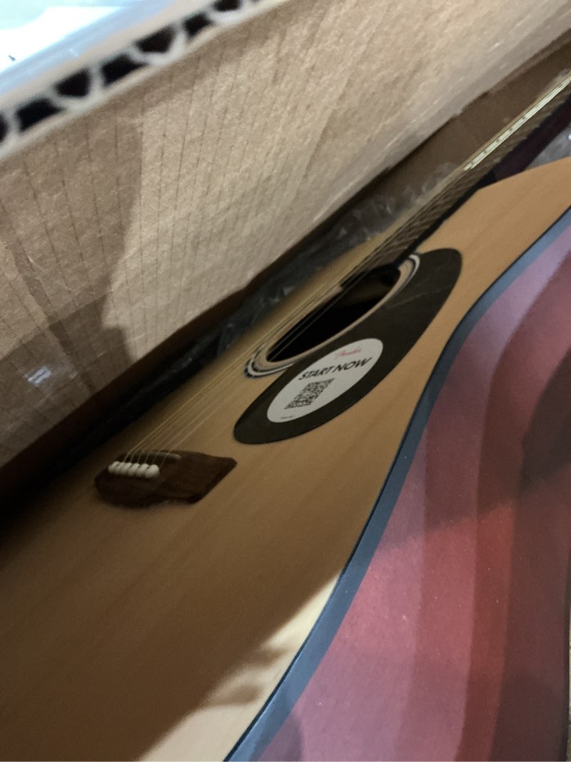 Condition photo showing Good Condition for fender fa-25 dreadnought acoustic guitar, beginner guitar, with 2-year warranty, includes free lessons, natural natural - dreadnought