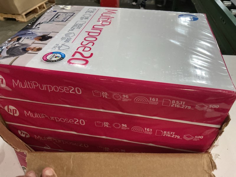 Condition photo showing New/Like New for HP Papers | 8.5 x 11 Paper | MultiPurpose 20 lb | 5 Ream Case - 2500 Sheets | 96 Bright | Made in USA - FSC Certified | 115100PC 5 Ream | 2500 Sheets Letter (8.5 x 11)