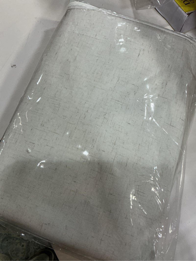 Condition photo showing Good Condition for EMEMA Cream Beige Linen Blackout Curtains 84 inch Long 2 Panels Set for Bedroom Back Tab Thermal Insulated 100% Black Out Drapes Pinch Pleated Hooks Room Darkening Window Curtain for Living Room Cream Beige 52"W x 84"L (Pack of 2)