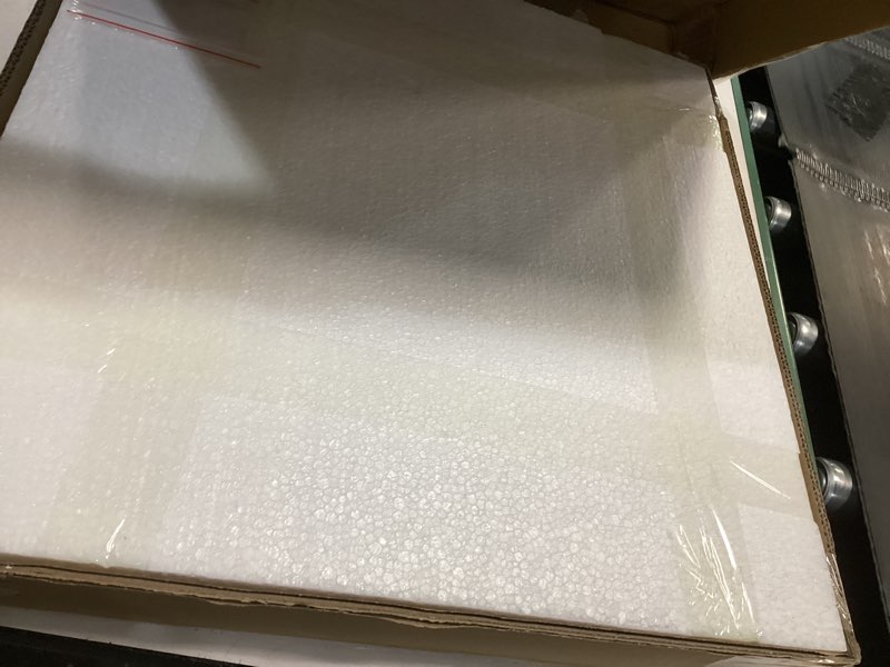 Condition photo showing New/Like New for Sawsile Round Decorative Circle Farmhouse Style Mirror - 24inch Rustic Natural Wooden Frame Beads for Bedroom, Bathroom, Living Room or Entryway Nature 24"L x 24"W