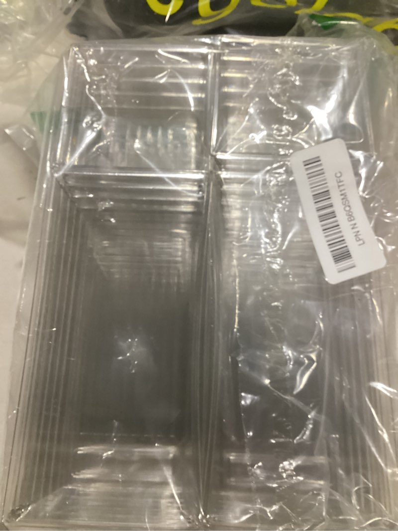 Condition photo showing Good Condition for dca 25 pcs clear plastic drawer organizer tray, bathroom organizers and storage bins for makeup, kitchen utensils, jewelries, gadgets, office desk
