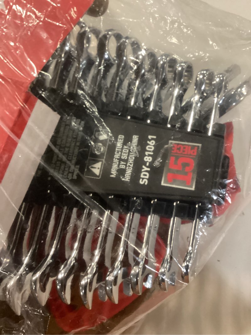 Condition photo showing Good Condition for 30-piece combination wrench set - open end wrench set with organizer professional 12 point wrench kit tool for mechanic garages workshops 1/4'' to 1'' & 8-22mm 30-piece combination (sae & metric)