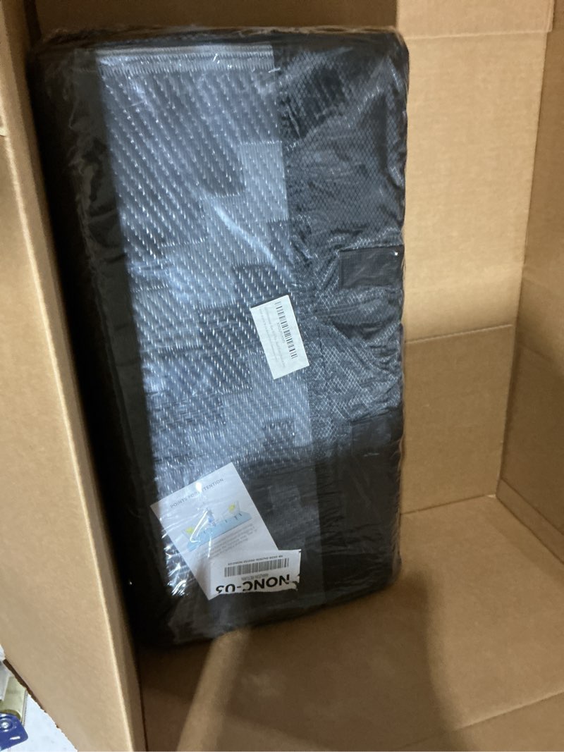 Condition photo showing Good Condition for genimo outdoor rugs 8x10 waterproof, reversible mats, area plastic straw rug, outside carpet, geometric rv mat for patio camping rv picnic backyard deck balcony porch beach trailer (black & grey)