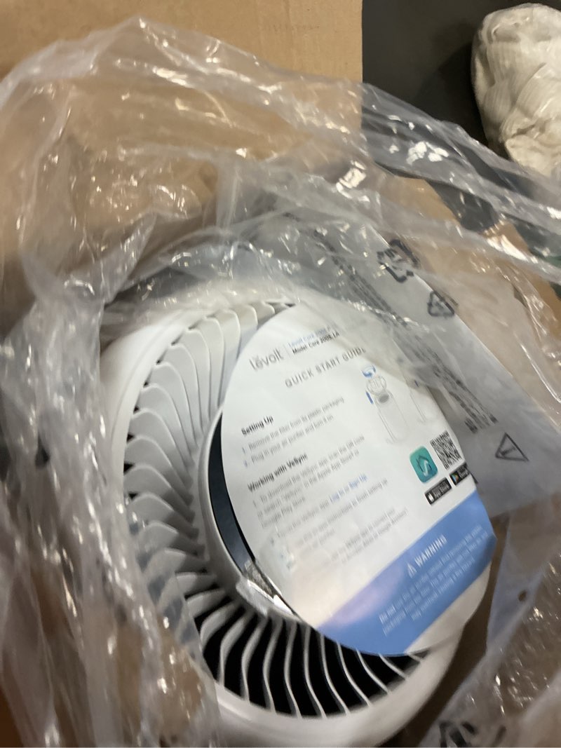 Condition photo showing Good Condition for levoit air purifier for home bedroom dorm room, smart & voice control, aham verifide, 3-in-1 filter with hepa sleep mode, for pollen, pollutants, smoke, dander, dust, core 200s-p, white cream white core 200s-p