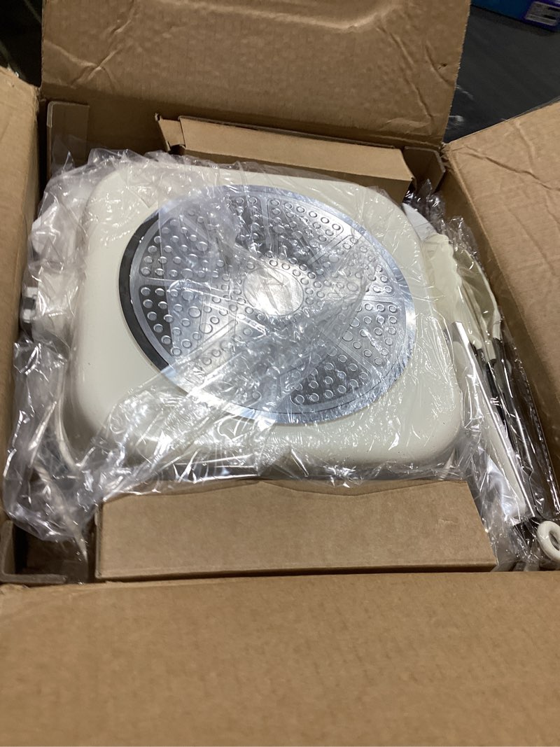 Condition photo showing Good Condition for kikcoin 16pcs ceramic pots and pans set non stick, includes a 9.5" grill pan, induction kitchen cookware sets, white nonstick rv kitchen camping cooking sets stackable (ptfe, pfos, pfoa free) ceramic white 16 piece