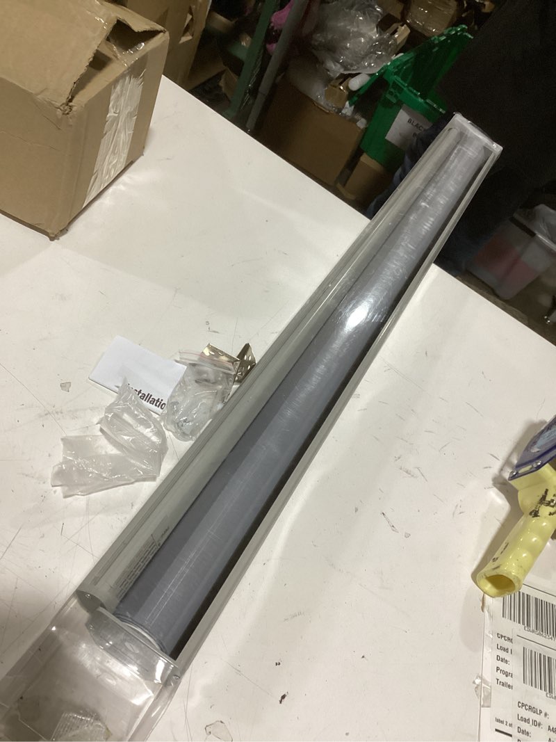 Condition photo showing Good Condition for cordless zebra blinds for windows, free-stop pull down roller window shades with valance, light filtering dual layers sheer shades for home and office, white, 20" w x 72" h