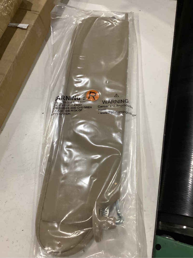 Condition photo showing As Is for nhiles right passenger sun visor compatible with jeep wrangler tj 1997-2002 | color: beige,replacement # 5ep34 rk5ae beige(passenger side)