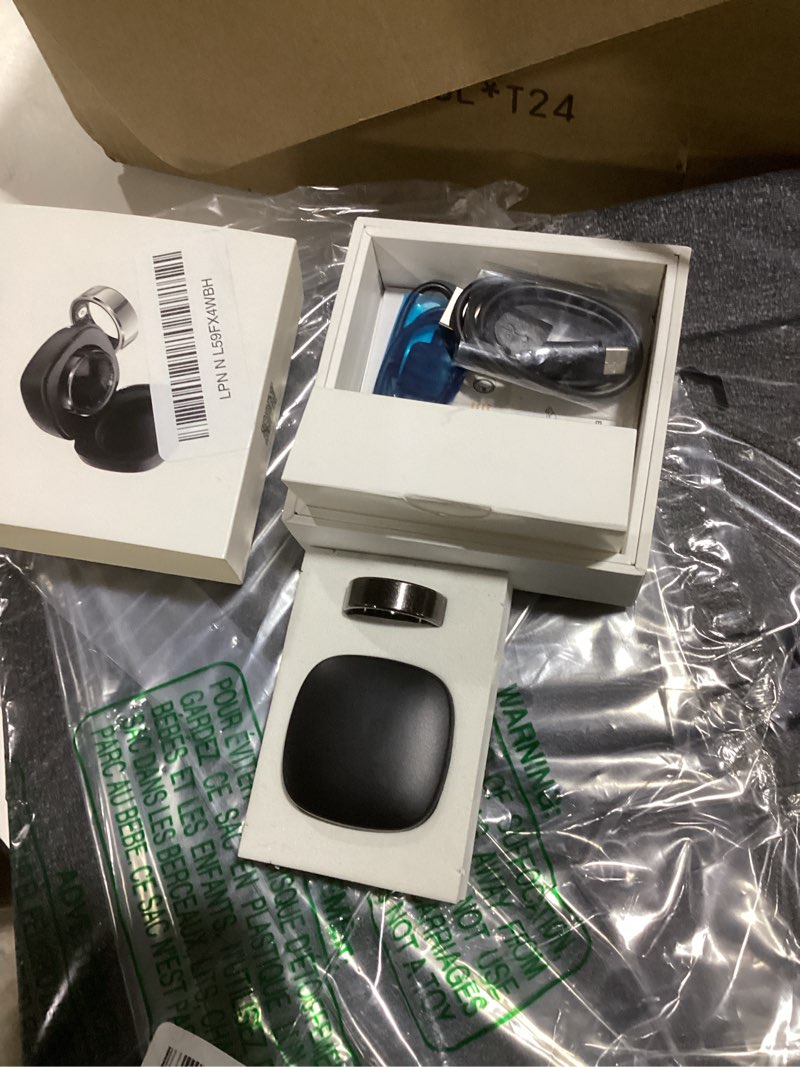 Condition photo showing Good Condition for FitElf 3 Pro Smart Ring Fitness Tracker, Health Sleep Tracker, Blood Pressure, Heart Rate and Oxygen Monitor Ring for Women/Men, IP68, No Subscription, 10-Day Battery Life (Black, 11)