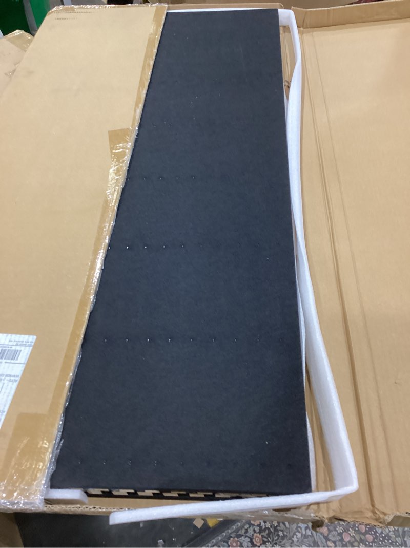 Condition photo showing Good Condition for Art3d 2-Pack 48" x 24" Acoustic Wood Panels for Wall, Soundproof Wood Slat Panel for Wall and Ceiling, 3D Fluted Sound Absorbing Paneling for Interior Wall Decor, Living Room, Bedroom - Blackwood 2pcs - 48" x 24" Blackwood