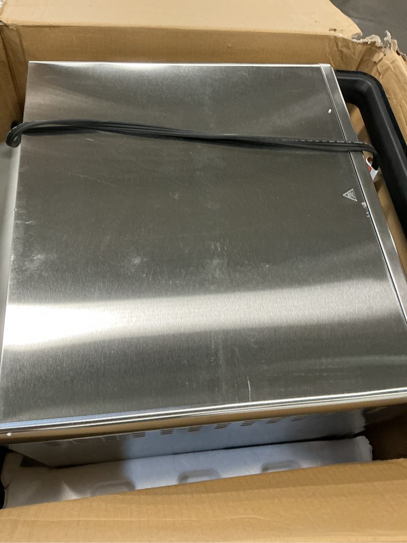 Condition photo showing Good Condition for Ninja Air Fryer & Toaster Oven | Foodi Series, XL Pro Air Oven Kitchen Countertop Convection | 10-in-1 Functions | Fits a 5-lb Chicken & Sheet Pan of Vegetables | 1800 Watts | Stainless Steel | DT201
