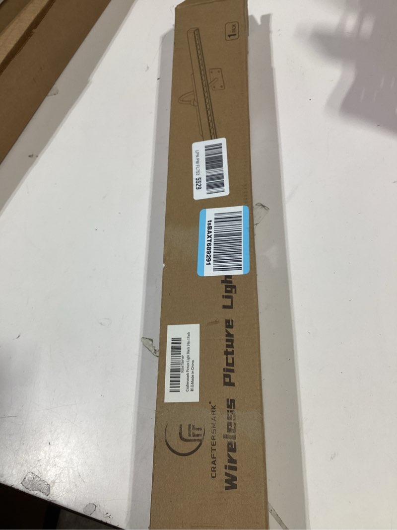 Condition photo showing Good Condition for 24 inch picture light - black 6000mah battery operated wireless wall sconce with remote & timer for paintings, gallery, mirror & artwork black 24in-1pack