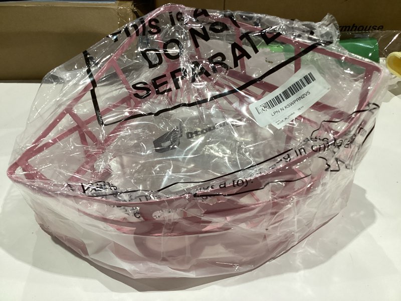 Condition photo showing New/Like New for Otoolling 2 Pack Pink Heart Corner Shower Caddy No Drilling Pink Shower Shelves Coquette Corner Caddy with 5 Adhesive Hooks Sweet Decor for Bathroom Kitchen Bedroom