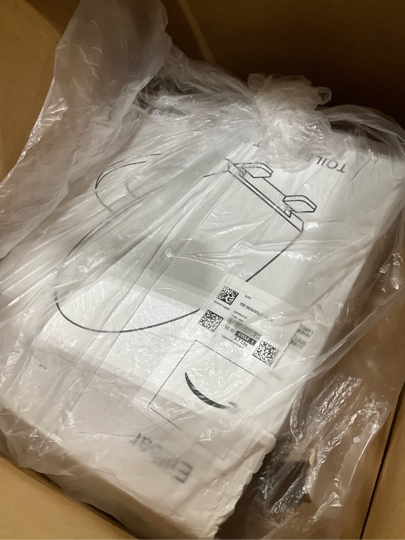 Condition photo showing New/Like New for Round Toilet Seat, Standard 16.5” Slow/Soft Close Round Toilet Seat for Round Toilets, No-Slam Quiet-Close Lid, Easy-to-Install, White, Durable Never-Loosen Design White Round(Standard)