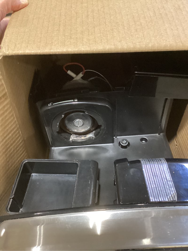 Condition photo showing As Is for mr. coffee - café barista single serve 3-in-1 espresso machine with 15 with bars of pressure with milk frother - stainless steel