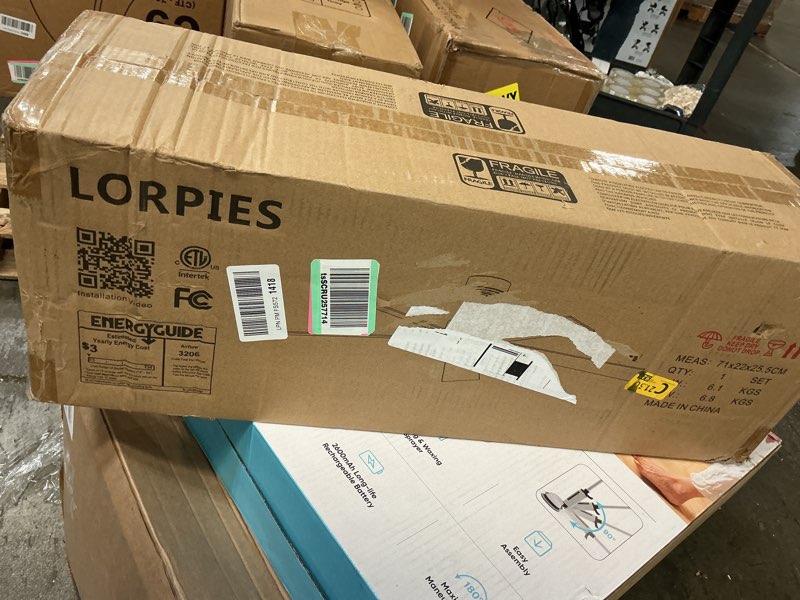 Condition photo showing New/Like New for 60 Inch Smart Ceiling Fan with Lights Remote,Control via Voice Alexa Google App Wifi,Silent DC Motor,Dimmable,Outdoor Indoor Modern Ceiling Fans for Large Bedroom Living Room Patio,Gold White Black 60inch Gold & Black & White