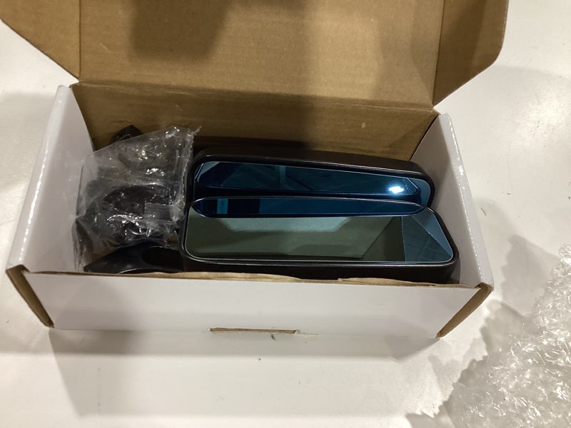 Condition photo showing Good Condition for dreamizer rectangle motorcycle mirrors black - universal 8mm 10mm rearview mirror aluminum cnc compatible with honda yamaha suzuki ruckus grom shadow vstar650 01