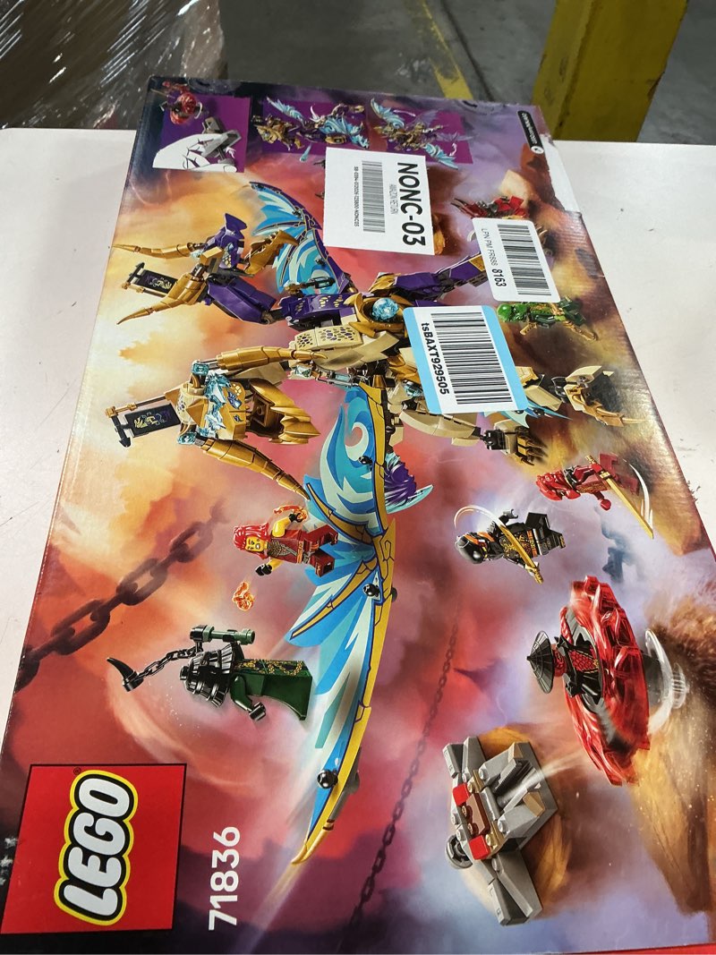 Condition photo showing New/Like New for LEGO NINJAGO Arc Dragon of Focus Battle Playset - Kids Toy for Ages 9 and Up - Birthday Gift Idea for Boys and Girls - Dragons Rising Toy with 8 Ninjago Minifigures - 71836