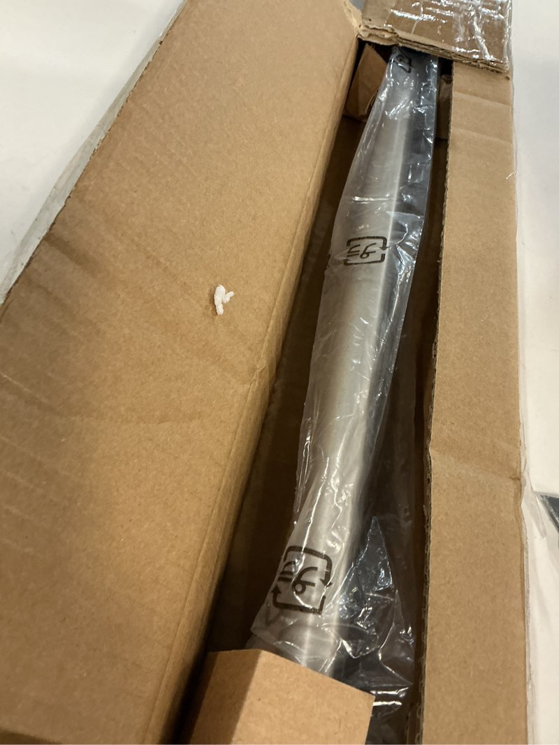 Condition photo showing Good Condition for Amazon Basics Adjustable Indoor Outdoor Tension Curtain Rod, 54-90" Length, Nickel