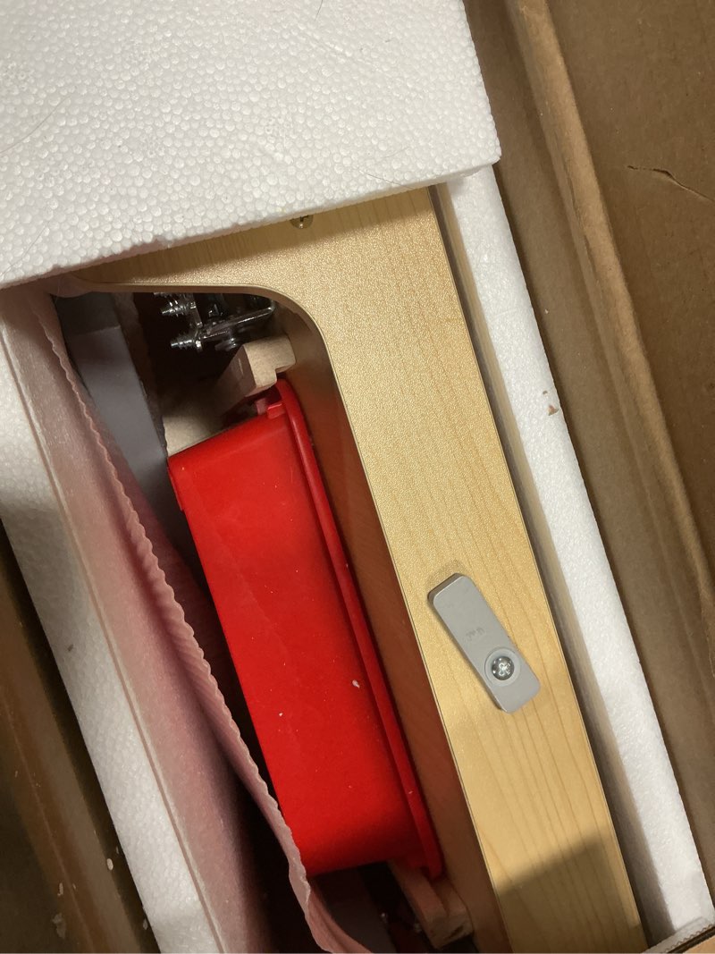 Condition photo showing As Is for Delta Children Play N Store Building Bricks Play Table with 100+ Play Bricks Included - Large Brick Plate Compatible with Lego, MegaBlocks & More - Legs Fold for Easy Under Bed Storage, Grey