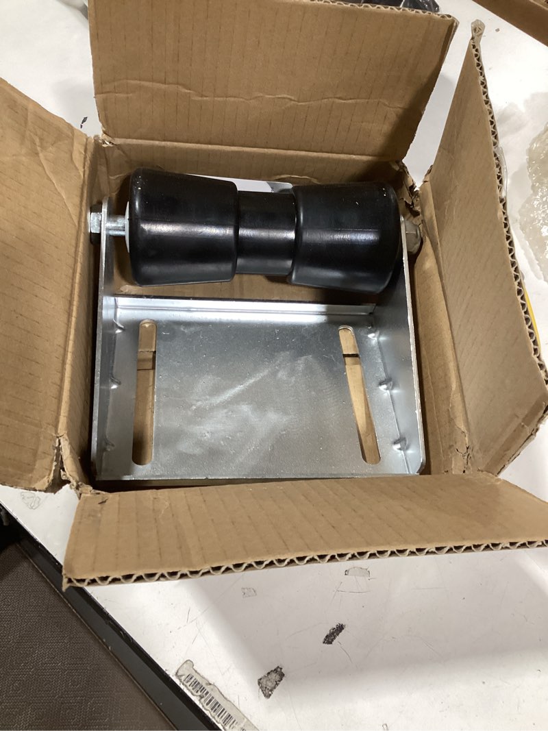 Condition photo showing As Is for Similar product 8 inch Boat Trailer Keel Roller with Bracket Assembly Kit Boat Trailer Roller Galvanized Steel Black Rubber