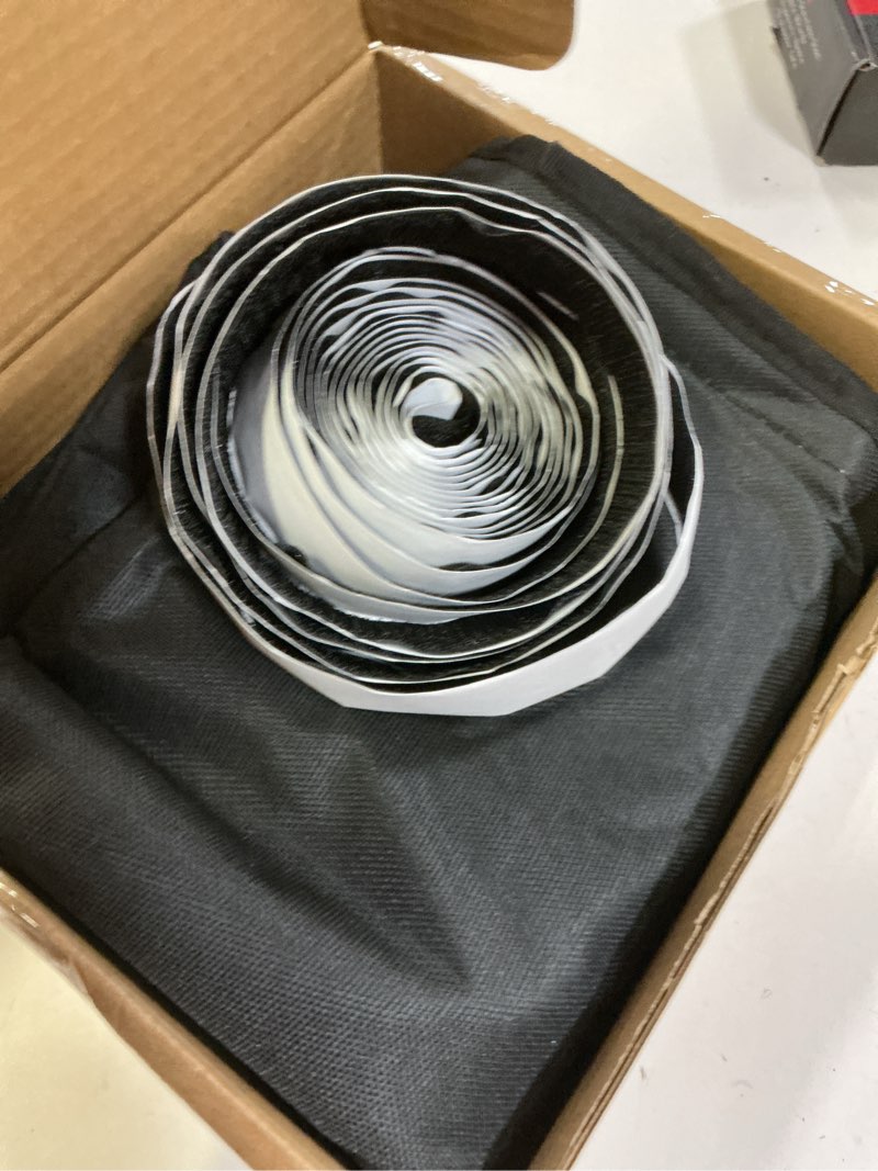 Condition photo showing As Is for Magnetic Fireplace Cover, Draft Stopper for Brick Fireplace, Fireplace Flue Blocker with 16 Pieces Strong Magnets, Indoor Fireplace Blanket for Heat Loss, Winter and Summer, Black, 36x24 Inches 36" x 24"