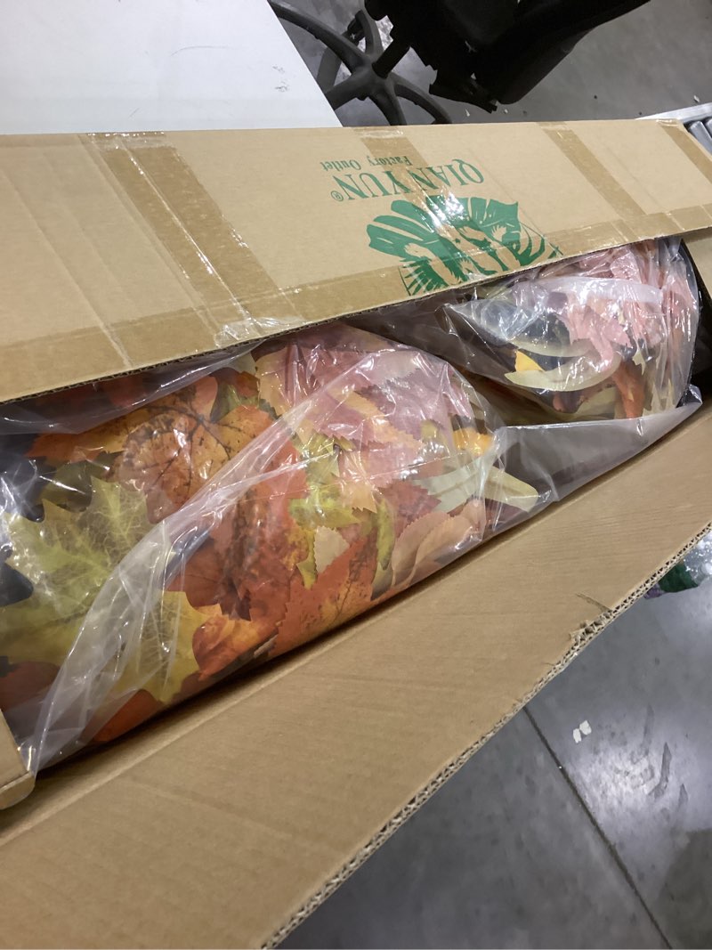 Condition photo showing New/Like New for Fall Artificial Tree-35in Halloween Tree - 2PCS Maple Tree Fake Fall Tree UV Resistant Plants with Planter for Fall Porch Decor Indoor and Outdoor Home Garden Decor (2, Orange Color)