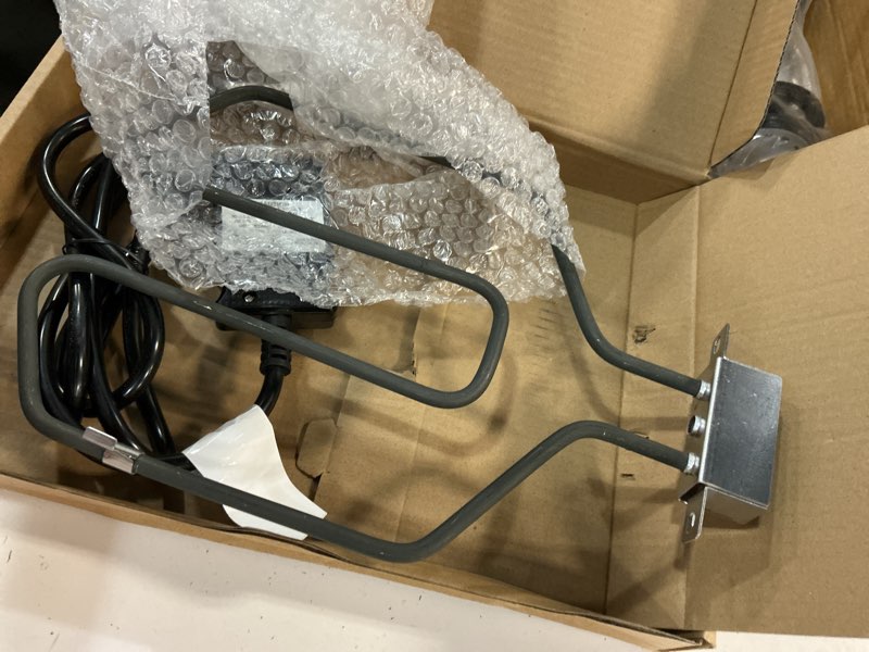 Condition photo showing As Is for universal electric smoker and grill heating element replacement part with adjustable thermostat cord controlle for masterbuilt smokers & turkey fryers 1500 watts