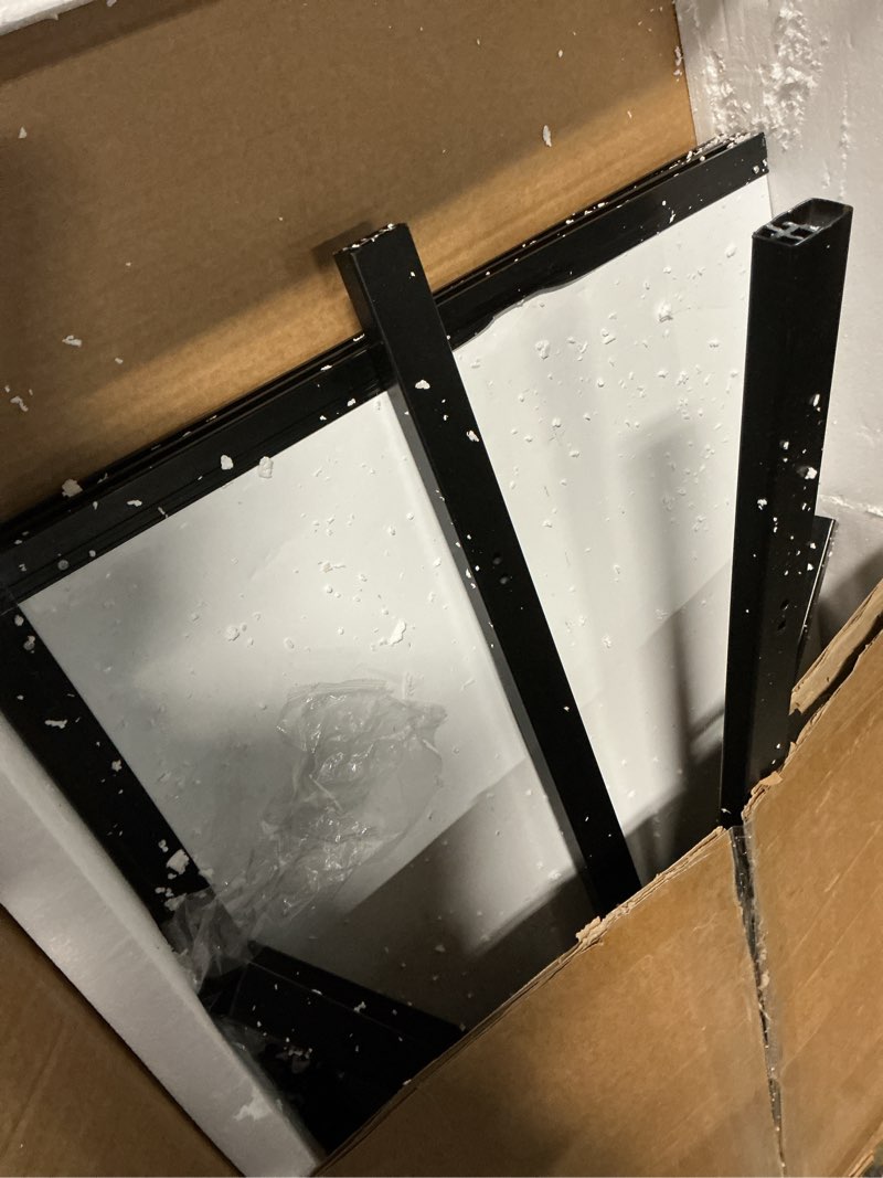 Condition photo showing As Is for Rolling Dry Erase Board, 72" x 40" Double-Sided Mobile Whiteboard with Stand Large Dry Erase White Board on Wheels for Office, Classroom & Home Black 72"W x 40"H