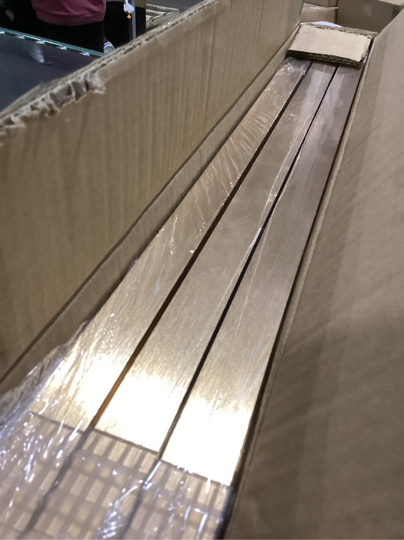 Condition photo showing Good Condition for Framed Modern Luxury Gold Wall Art, Set of 3 Piece Contemporary Paintings Artwork for Walls, Golden Leaf Prints with Gold Frame, Pictures for Living Room, Hallway, Bedroom, Office Wall Decor 16x24 Inch 16" W x 24" H x 3Pcs Gold Leaf