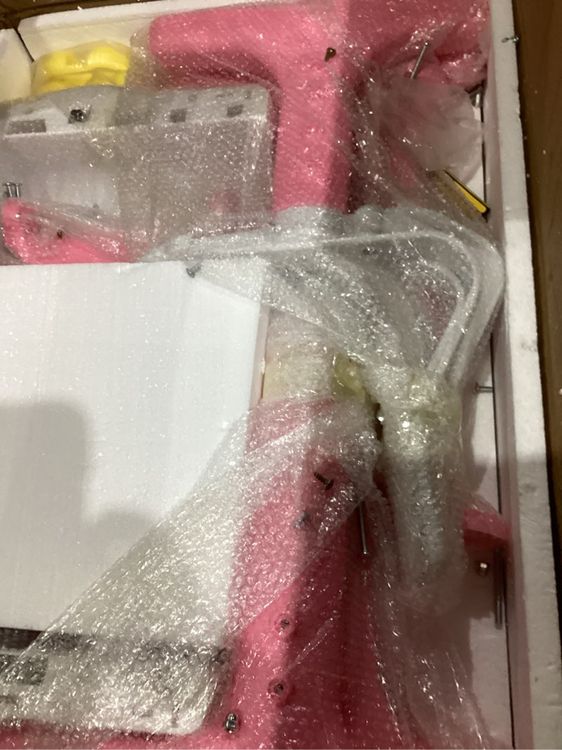 Condition photo showing Good Condition for Kids Desk and Chair Set, Height Adjustable Child's School Study Writing Tables, Kids Desk with Bookstand and Storage Drawer, Widened Desktop with Desktop for Boys and Girls Pink-a