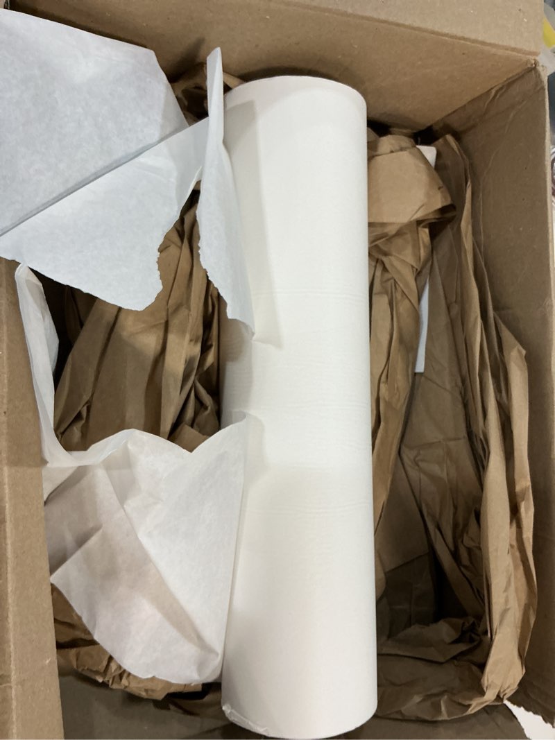 Condition photo showing As Is for 3m white masking paper 06539, heat resistant, flexible, lint free, 18 in x 750 ft