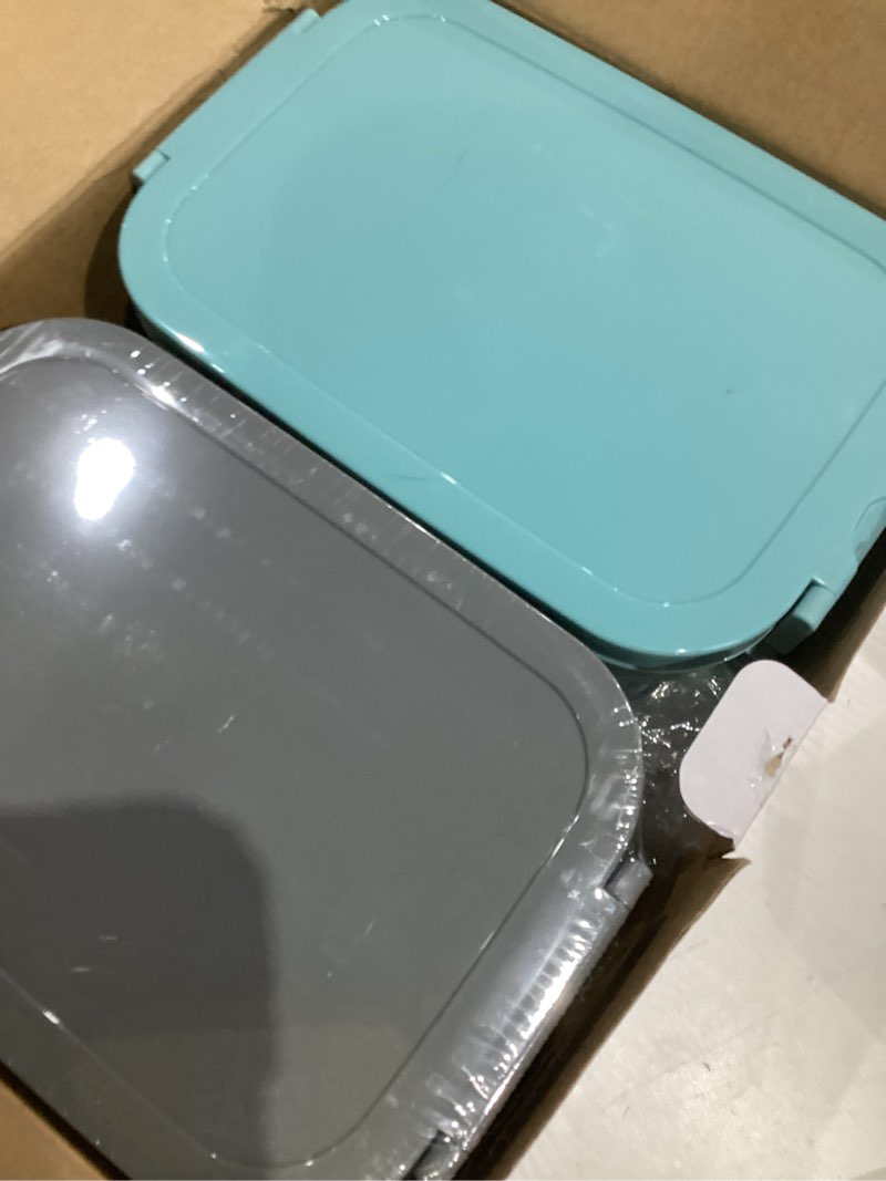 Condition photo showing Good Condition for dacool 2 pack adults lunchbox bento box 74 oz stackable lunch box for kids adults men women teens leakproof bento large lunch box container with fork spoon sauce box for school work,grey,morandi-green grey + morandi-green