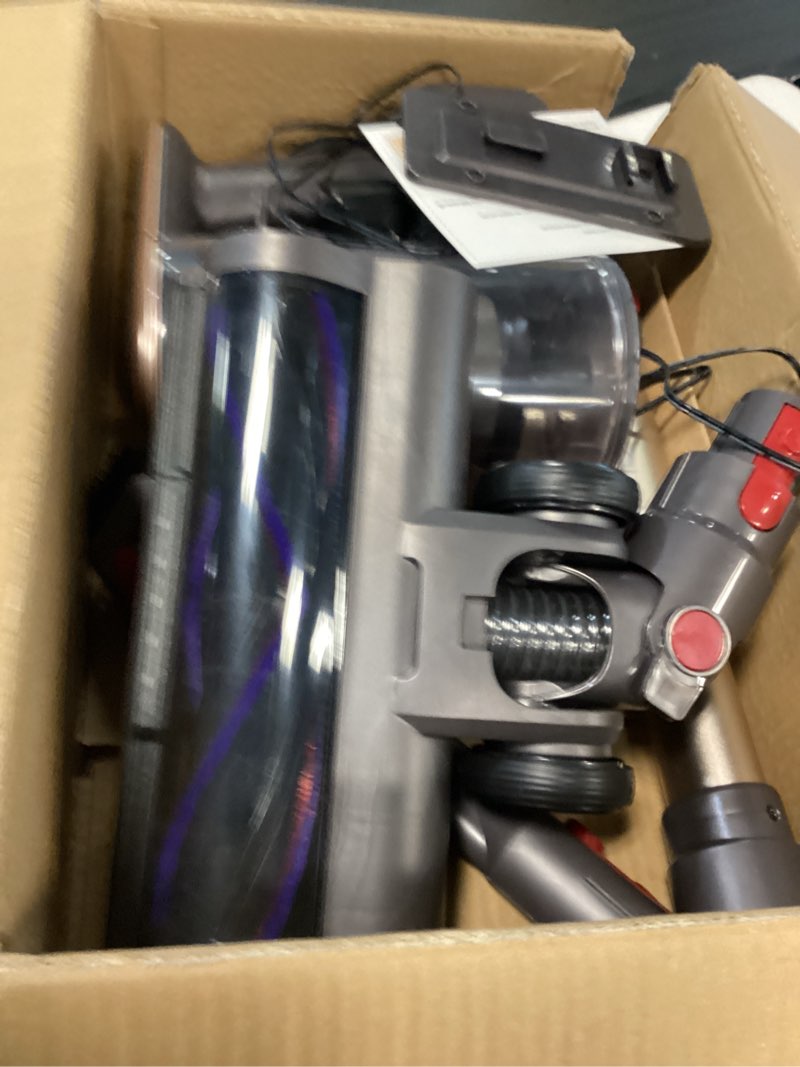Condition photo showing As Is for cordless vacuum cleaner, 650w/55kpa/70 mins vacuum cleaners for home with self-standing, anti-tangle vacuum cordless, smart display and 1.8l cup cordless stick vacuum cleaner for pet hair/carpets gold