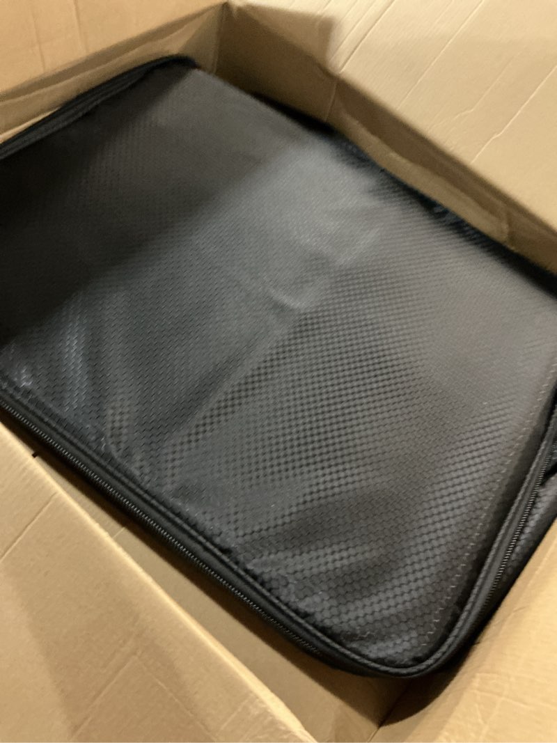 Condition photo showing Good Condition for walmann golf trunk organizer – large 2-layer storage bag with ventilated shoe compartments for 2 pairs, waterproof foldable golf gear organizer large-up to 14 black