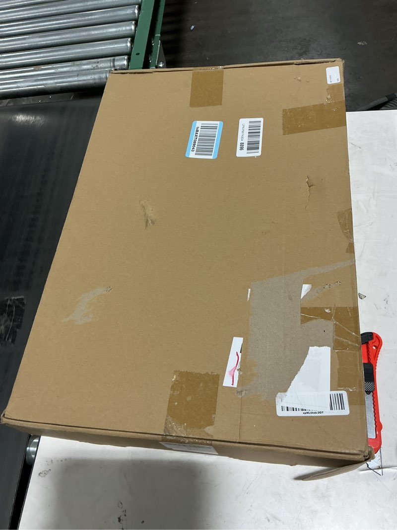 Condition photo showing Good Condition for Large Abstract Brown Beige Framed Canvas Wall Art,Modern Lines Dots Wall Decor,Boho Neutral Minimalist Artwork,Mid Century Geometric Art Print for Living Room,Bedroom,Office- 16"x24"x3 Mid Century Lines Wall Art 16"L x 24"W