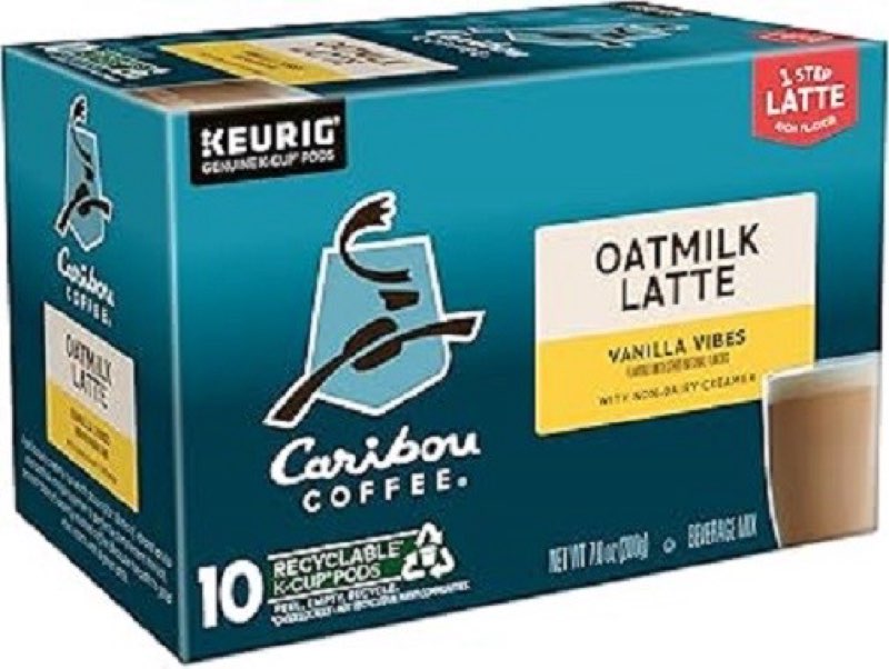caribou coffee oatmilk latte k cups