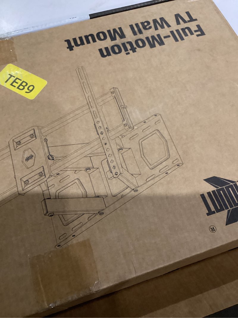 Condition photo showing As Is for Full Motion TV Wall Mount for Most 37"-84" Flat Screen TV, Swivel or Tilt TV Wall Bracket with Dual Articulating Arms, for 12"-16" Wood Studs, Max VESA 600x400mm, Load 120 lbs by USX MOUNT 37-84 inch, 120 lb