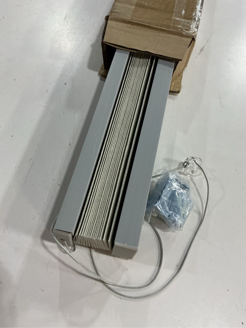 Condition photo showing As Is for rv blinds pleated shades,rv blinds for camper window,camper shade for travel trailers motorhome motor coach window-26 w x 24" l,gray 26"w x 24"h