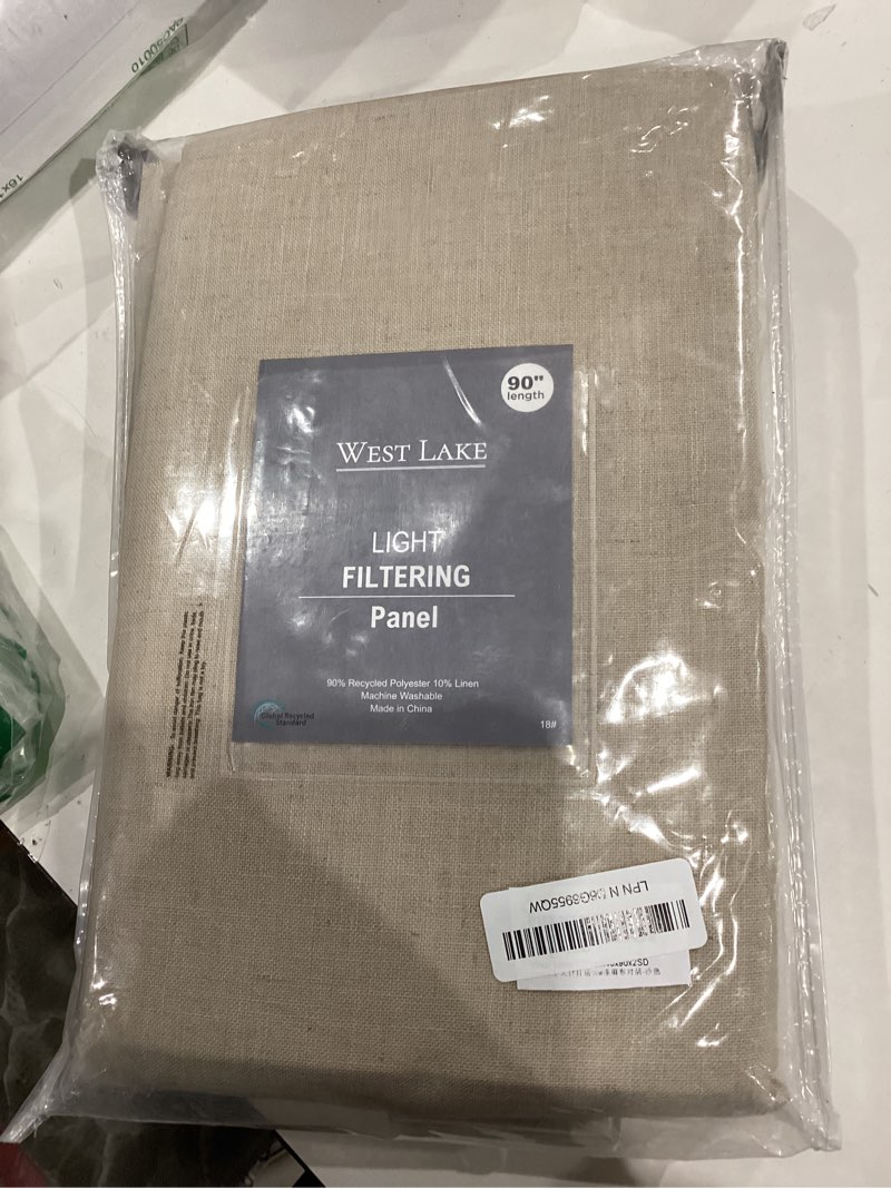 west lake sand pinch pleated semi sheer curtains 90 inches length for bedroom living room,french ple